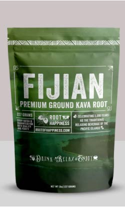 Fijian premium ground kava root powder, ½ lb bag