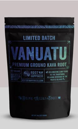 Vanuatu premium ground kava root powder, ½ lb bag