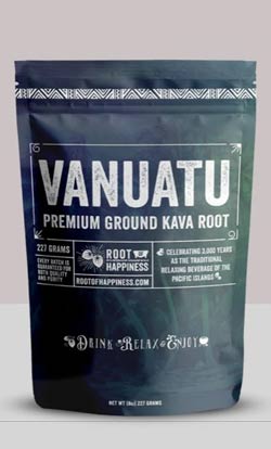 Vanuatu superior limited-batch ground kava root powder, ½ lb bag